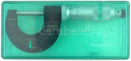 MOM mikrométer tip: A500 0-25 mm eredeti dobozban
jó állapotban