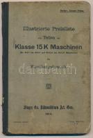 1914 Singer varrógép képes alkatrész katalógus. Benne rajzokkal / Singer guide with pencil drawings kb 100p.