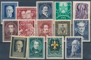 1948-1951 14 db klf bélyeg, 1948-1951 14 stamps