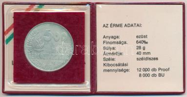 1984. 500Ft Ag "Los Angeles-i Nyári Olimpia" eredeti tokban, tanúsítvánnyal T:BU