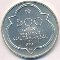1990. 500Ft Ag "Mátyás Király - Buda" T:BU Adamo EM114
