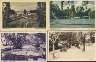 Magyarországi fürdőhelyek, 34 db lap / Pleasure resorts in Hungary, 34 postcards