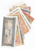 Vegyes 14db klf papírpénz tétel, közte vietnami, Japán megszállási, iráni, afgán és hong kongi bankj...