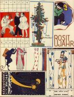 Wiener Werkstaette 32 karácsonyi lap újnyomat / 32 Christmas postcards reprints