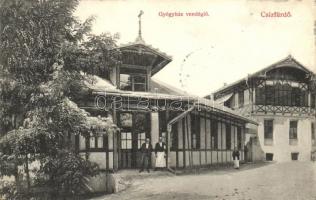 Csízfürdő, Cíz Kúpele; Gyógyház vendéglő, kiadja Szoyka Pál / restaurant (EK)