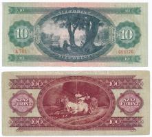 1947. 100Ft + 1960. 100Ft + 1962. 100Ft + 1969. 10Ft T:II,III fo. egyik ragasztott
Adamo F27, F30, ...