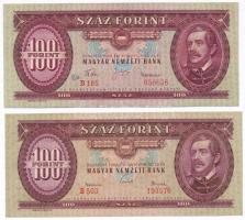 1947. 100Ft + 1960. 100Ft + 1962. 100Ft + 1969. 10Ft T:II,III fo. egyik ragasztott
Adamo F27, F30, ...