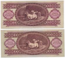 1947. 100Ft + 1960. 100Ft + 1962. 100Ft + 1969. 10Ft T:II,III fo. egyik ragasztott
Adamo F27, F30, ...