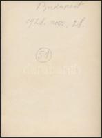 1928 november 28. Kinszki Imre (1901-1945): Makrofotó, a szerző által feliratozott vintage fotó hagy...