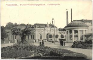 Frantiskovy Lazne, Franzensbad; Franzensquelle, Brunnen-Versendungsgebaude / fountain (EK)