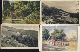 240 db régi magyar városképes lap közte sok Kárpátalj, több Debrecen,  Celldömölk, Sárvár, Pécel stb. / 240 old Hungarian cards including Carpatho-Ucraine, Debrecen, Celldömölk, Sárvár, Pécel etc.