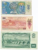 Szlovákia 1993. (1961) 100K (3x) + 1993. (1987) 50K + 1993. (1988) 20K mindegyik eredetileg Csehszlo...