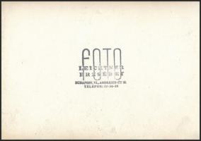 cca 1935 Leichtner Erzsébet vintage fotója Szentpál Olga gyermek tánccsoportjának tagjairól, pecsétt...