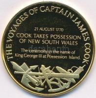 Ausztrália ~1970. "James Cook kapitány utazásai - 1770. augusztus 21. Cook birtokba veszi Új Dé...