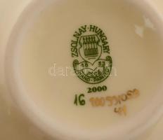 Zsolnay búzavirág mintás ajándék csomag (ékszertartó, kis váza, kis doboz) kézzel festett, jelzett, ...