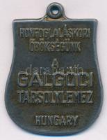 DN &quot;Hongfoglaláskori Örökségünk a Galgóci Tarsolylemez - Hungary&quot; fém medál füllel (36x42mm) T:2 ph.