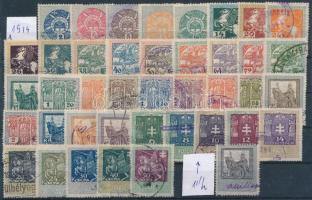 1914 Okmánybélyeg tétel 2 stecklapon (12.500)