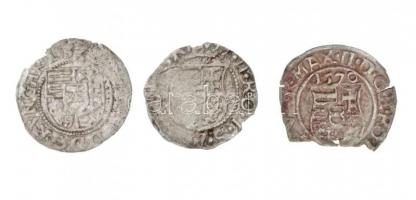 1537K-B Denár Ag "I. Ferdinánd" (0,31g) + 1570K-B Denár Ag "Miksa" (0,33g) + 158...
