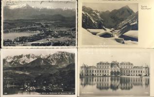 151 db főleg régi külföldi városképes lap, benne sok Ausztria / 151 mostly old foreign postcards, with a lot of Austria