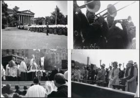 cca 1938 Budapesti zarándoklat, Vérmezőtől a Hősök teréig, 44 db korabeli negatívról készült modern ...