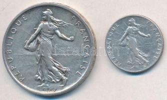 Franciaország 1916. 50c Ag + 1960. 5Fr Ag T:2
France 1916. 50 Centimes Ag + 1960. 5 Francs Ag C:XF
...