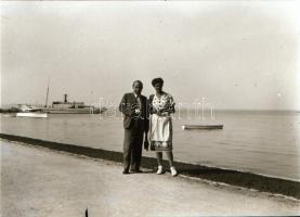 cca 1940 Balatoni negatívok és pozitív képek, Bónis László hagyatékában őrzött 10 db szabadon felhas...