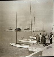 cca 1940 Balatoni negatívok és pozitív képek, Bónis László hagyatékában őrzött 10 db szabadon felhas...