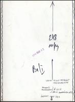 1989 Rigó Róbert vintage műtermi fotója, a Füles címlapterve, feliratozva, 24x18 cm