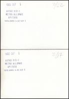 1983 Budapest, az 55-ös autóbusz forgalmi helyzetben, 2 db vintage fotó (10x15 cm) + 1 db negatív 19...