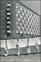 1966 Horváth Péter: Uniformis, feliratozott vintage fotóművészeti alkotás, 24x16 cm