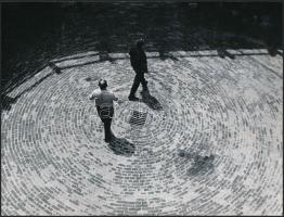 1966 Mártanyi Imre: Mozaik, feliratozott vintage fotóművészeti alkotás, 18x24 cm