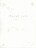 1966 Schwanner Endre: Pécs, feliratozott vintage fotóművészeti alkotás, 24x18 cm