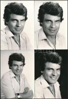 cca 1972 Sztankay István színészről készült fotósorozat, 6 db vintage fotó, 15x10 cm