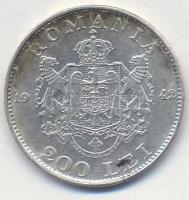 Románia 1942. 200L Ag T:2
Romania 1942. 200 Lei Ag C:XF