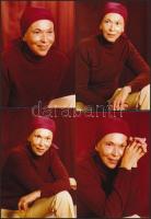 cca 1974 Ilosvay Katalin színésznőről készült fotósorozat, 7 db vintage fotó, 13x9 cm