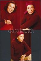 cca 1974 Ilosvay Katalin színésznőről készült fotósorozat, 7 db vintage fotó, 13x9 cm