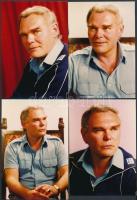 cca 1974 Lőte Attila színészről készült fotósorozat, 8 db vintage fotó, 13x9 cm