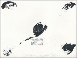 1972 Esztergom, Müller Ferenc: Felsőbb kapcsolat, pecséttel jelzett vintage fotóművészeti alkotás, 1...