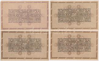 1946. 10db-os adópengő tétel 10.000AP (3x) + 100.000AP (3x) + 500.000AP (3x) + 1.000.000AP T:II-,III