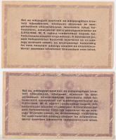 1946. 10db-os adópengő tétel 10.000AP (3x) + 100.000AP (3x) + 500.000AP (3x) + 1.000.000AP T:II-,III