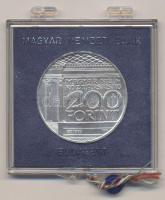 1977. 200Ft Ag "Nemzeti Múzeum" eredeti plombált MNB tokban T:BU Adamo EM55