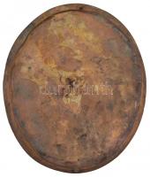 DN "Jelenetek a Káma Szutrából", nagyméretű, falra erősíthető(?) Br plakett (19,7x23,2cm) ...