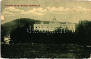 Zsigmondháza, Vágzsigmondháza, Orlove; Hohenlohe herceg kastélya / castle  (fa)