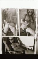 cca 1972 Akt reprók magazinokból, 32 db negatív tároló tasakban, 24x26 mm