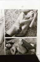 cca 1972 Akt reprók magazinokból, 32 db negatív tároló tasakban, 24x26 mm