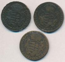 1763. Rézdénár "Mária Terézia" zárt korona (3x) T:2-,3 ph.
Huszár: 1756., Unger III.: 127...