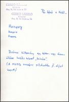 cca 1970 Czakó László: Pár lépés a Halál, pecséttel jelzett, feliratozott vintage fotóművészeti alko...