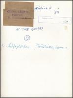 cca 1938 Osoha László (1899-1970): Kőfejtőben, pecséttel jelzett vintage fotóművészeti alkotás, 22,5...