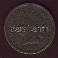 USA 1907. 1c "Indián" T:3/3+