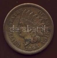 USA 1864. 1c "Indián" T:2-/3+ R!